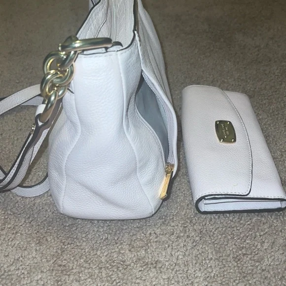 Michael Kors light pink soft Leather Bag and Wallet Set - Picture 7 of 8